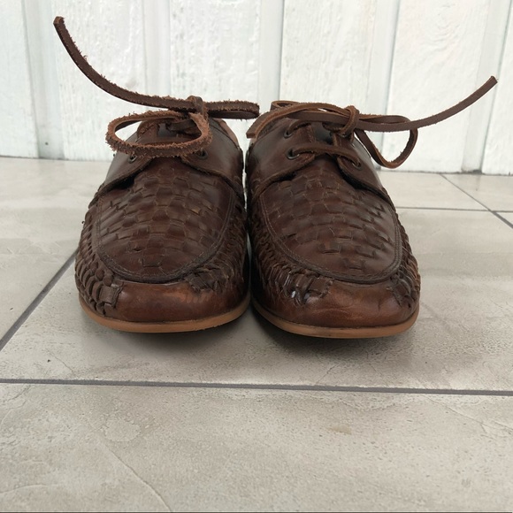 Brown faux leather loafers - Picture 2 of 6